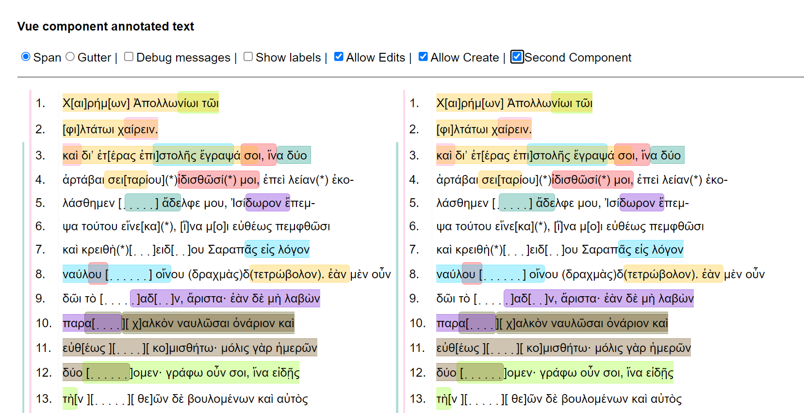 Annotations
